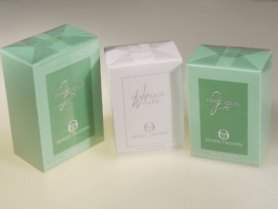 PRL) SERGIO TURKEYS PRECIOUS JADE WHITE EAU DE TOILETTE EDT PERFUME GIFT LOT