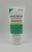 Facial  Moisturizer, Mineral Sunscreen with Ceramides, For Sensitive Skin,  SPF