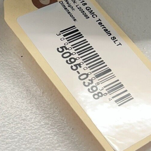 GMC TERRAIN 2018 - 2020 2.0L ENGINE TURBOCHARGER INTERCOOLER AIR COOLER OEM 65K