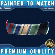 NEW Painted To Match Rear Bumper Cover Fascia for 2015-2023 Chrysler 300 w/ Park