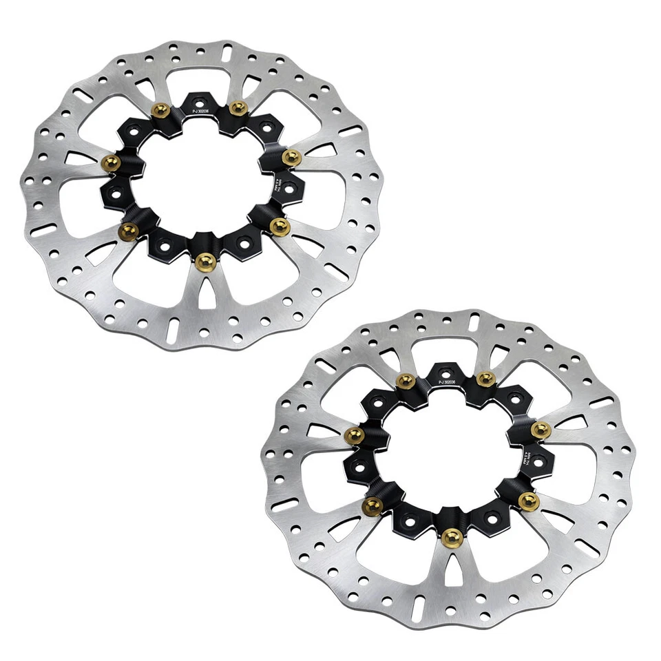 14.0"Black Gold Front Brake Rotor for Harley Touring with Agitator FLTRX FLHR  - Image 2 of 4