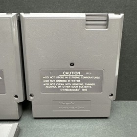 Lot of 4 Nintendo NES Games Mario Brothers Wrath Of The Black Manta Tested