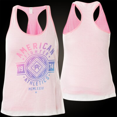 AMERICAN FIGHTER Affliction Damen Tank Top Chestnut Hill Rosa 