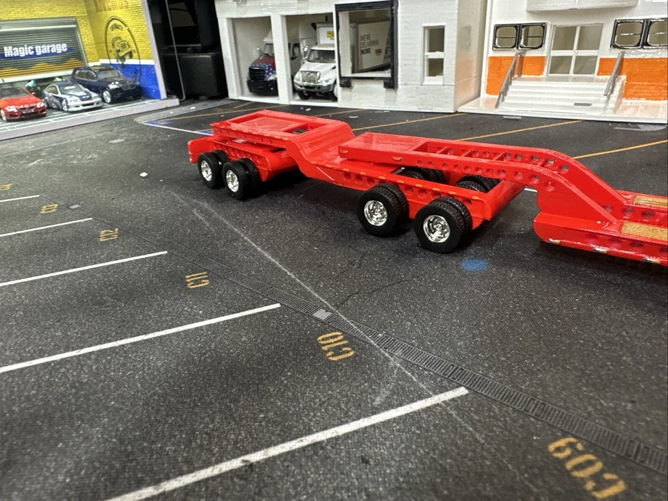 1/64 For DCP Truck 48 Tire custom made trailer and Load (RED) - Image 4 of 4