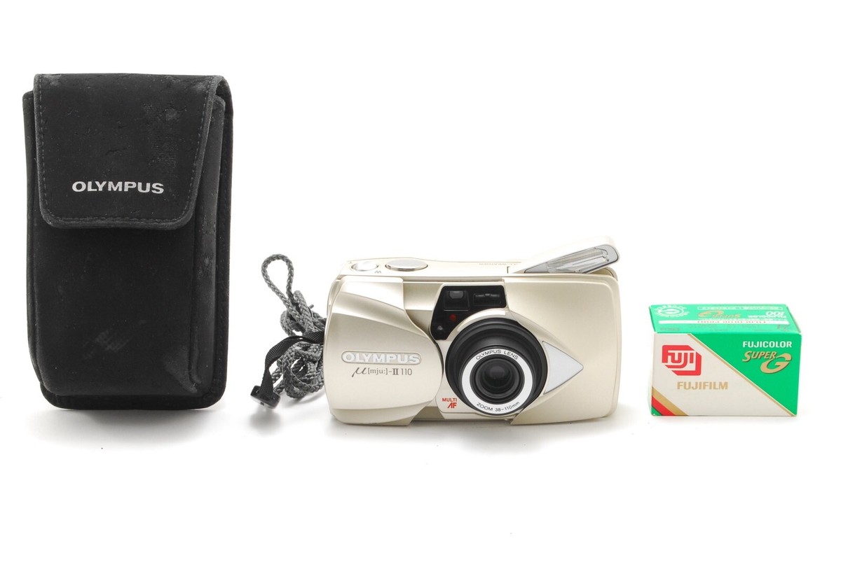 MINT w/Case,Strap] Olympus μ Mju II 110 Point & Shoot 35mm
