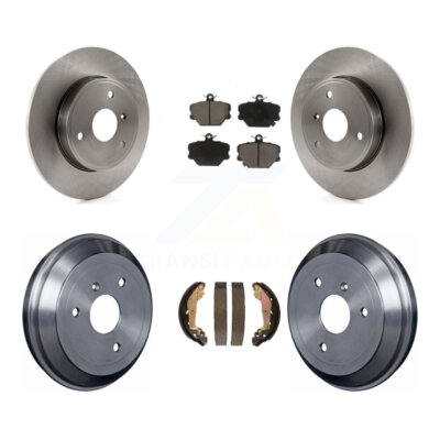 Front Rear Disc Brake Rotors Ceramic Pads And Drum Kit For Smart Fortwo
