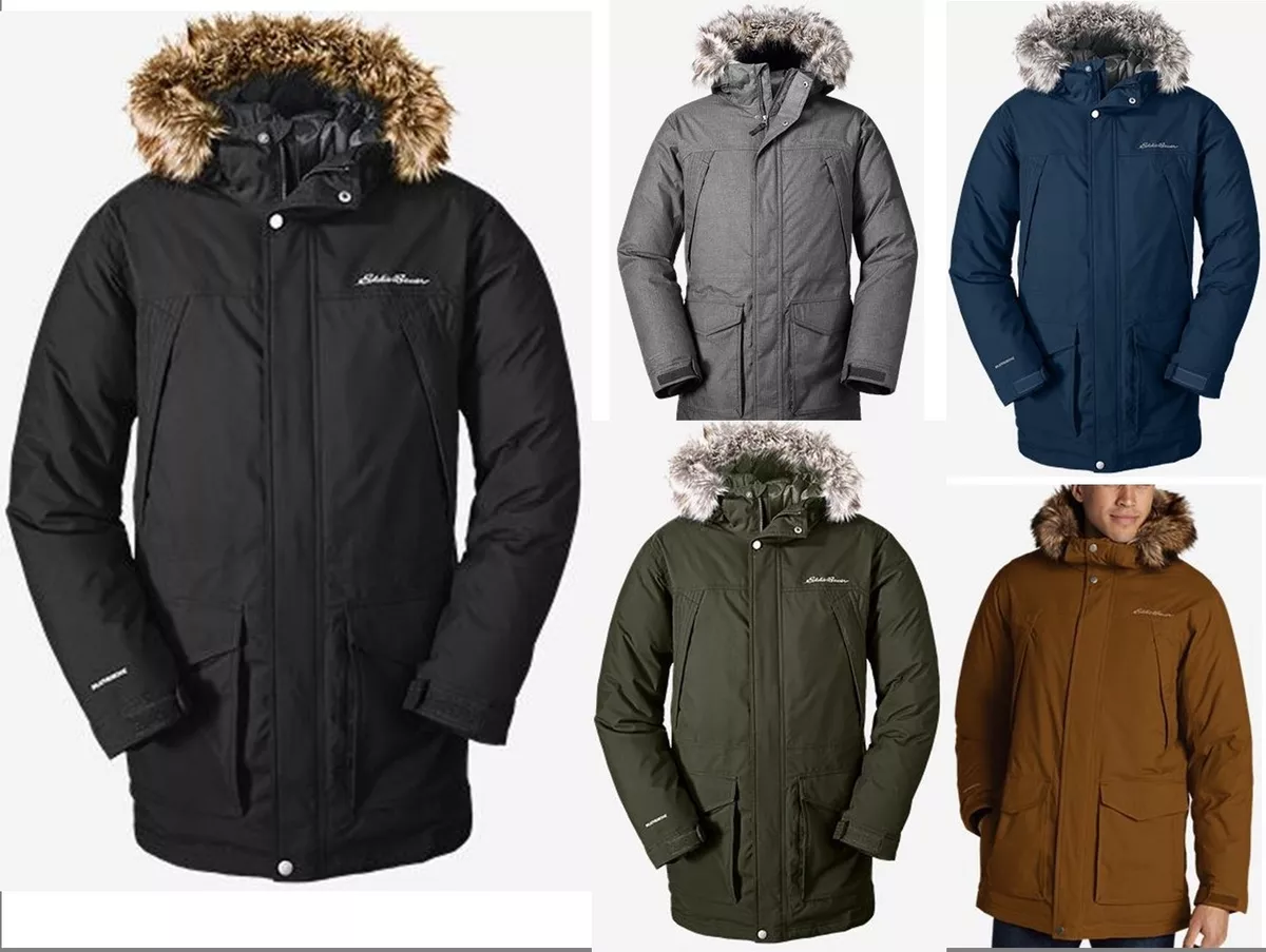 Parka de plumón Eddie Bauer 18 para hombre Weatheredge superior impermeable  3 colores