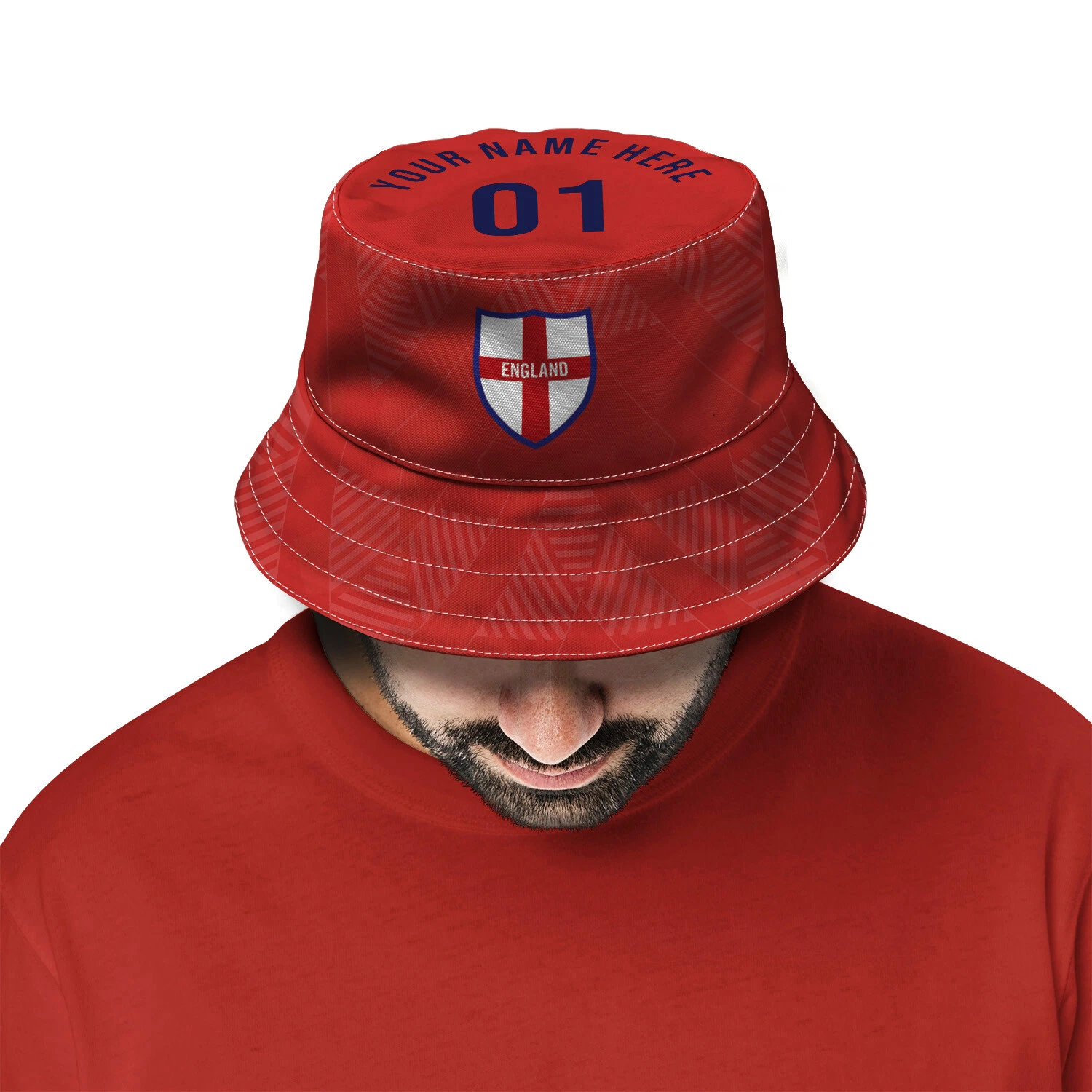England 1990 Away Retro Bucket Hat Beach Festival Fisherman Hat Unofficial