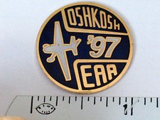 1997 Oshkosh Airshow Pin, EAA Aircraft Airshow Lapel Pin, Tie Tack
