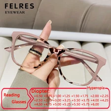Women Cat Eye Anti Blue Light Retro Reading Glasses Fashion Full Frame Glasses 