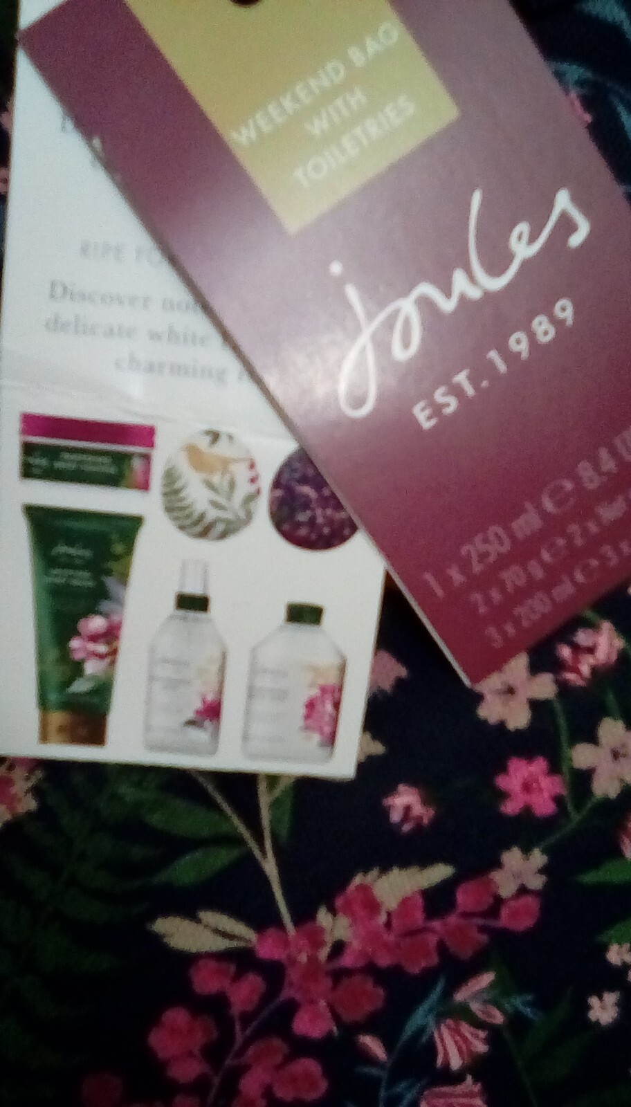 New Joules ladies weekend bag with toiletries eBay