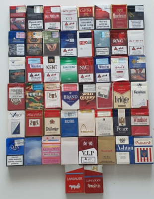 empty cigarette packs for sale Empty cigarette packs old, vintage 100 pieces #25