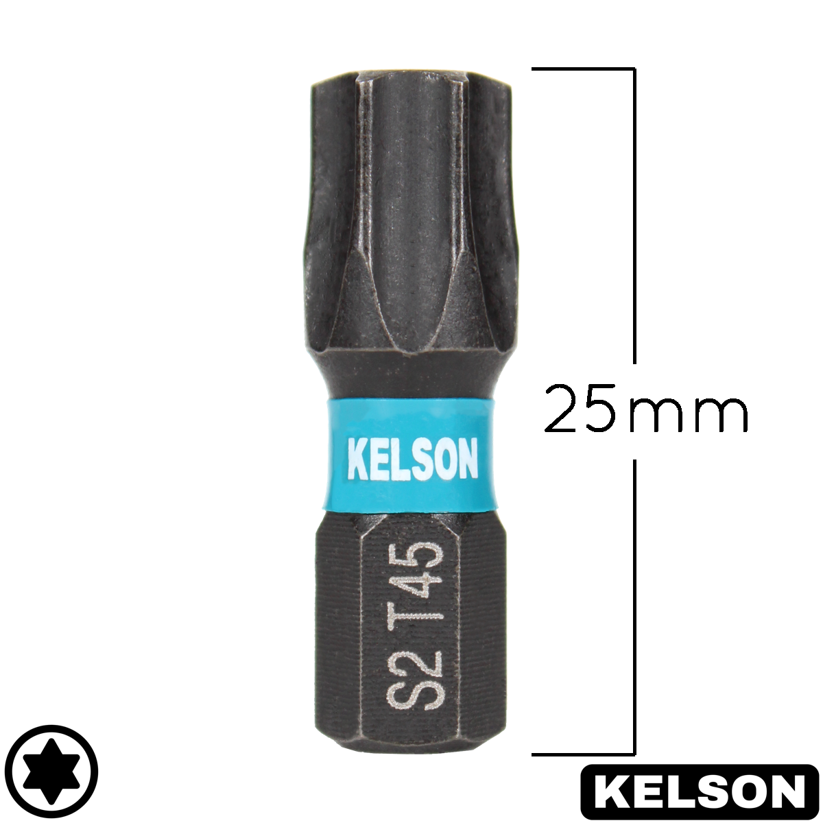 Torx Bit T 25 T25 Torx Schlagschrauber Bit T25 S 50mm Für Schlagschrauber - Magnetisch, Mit Torsionszone, Aus S2-Stahl (KELSON) Torx Bit KELSON Schraubendreher Bits