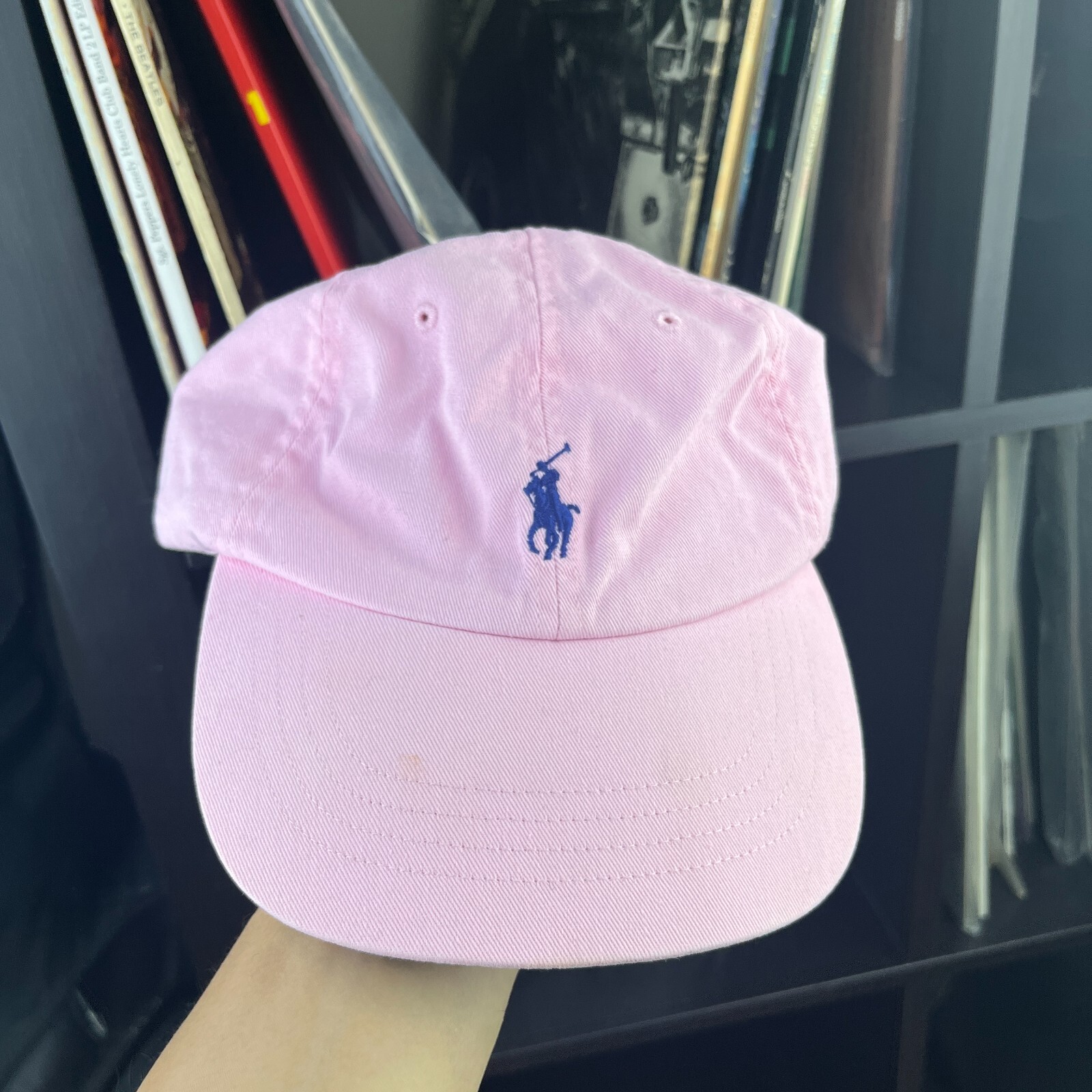 Cappello vintage Polo Ralph Lauren Pony in pelle con cinturino