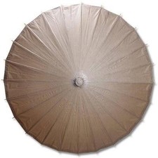 Brown Paper Wedding Party Parasol 32in D13398-3 S-3705