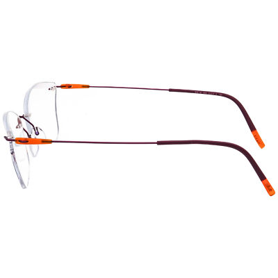 Silhouette 5500 Eyeglasses Frames‎ 4040 Purple Orange 55-17-135 Silhouette 5500 Eyeglasses Frames 4040 Purple Orange 55-17-135 main image 2