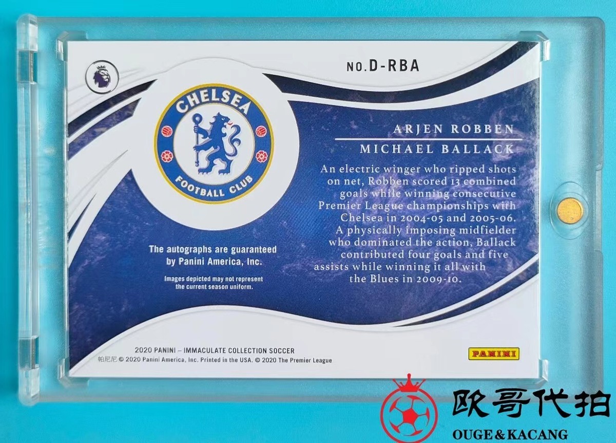 2020 Immaculate Chelsea Arjen Robben Michael Ballack DUAL