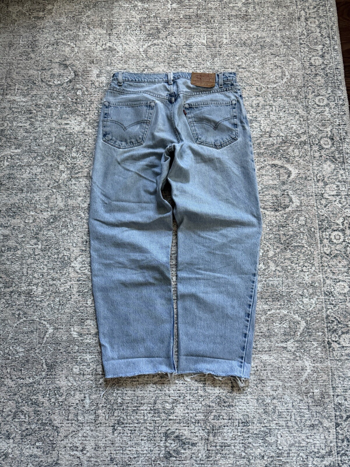 Crazy Vintage Levi 550 Baggy Light Wash Denim Jeans 34x30