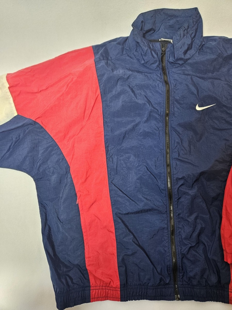 Vintage 90’s Nike Full Zip Windbreaker Jacket Size XLarge Men's Red