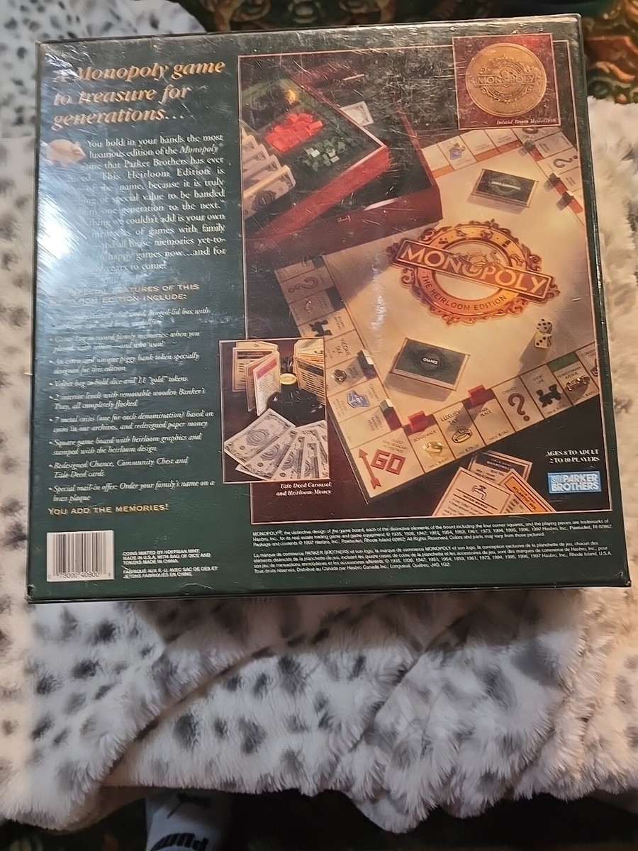 Vintage Monopoly The Heirloom Edition 65th Anniversary 2000 Board