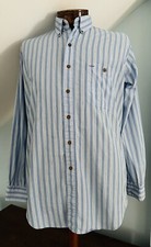 Vintage Ralph Lauren Chaps Country Cottons STRIPED Shirt Pockets USA 16 34-35 L