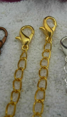 Karabiner mit Verlängerungskettchen Verlängerung gold silber bronze schwarz rose