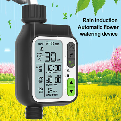 Automatic Timing Irrigation Controller Water Tap Timer Faucet Garden Waterproof