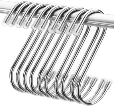 10 Pcs S Hooks for Hanging, 3.07 Inch Heavy Duty Stainless Steel S Shaped S