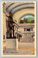 Massasoit. State Capitol Rotunda. Salt Lake City, Utah Postcard.