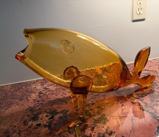 Vintage Blenko Fish GLORIOUS 16"