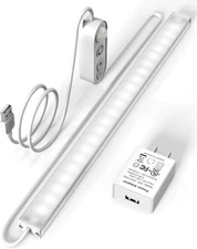 Motion Sensor Dimmable Led Under Cabinet Lighting,12 inches Plug in Led Count...