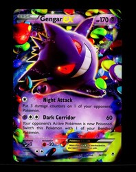 Gengar EX 34/119 Jumbo Oversized Promo Holo XY Phantom Forces