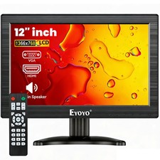 Eyoyo 12in HDMI Monitor Schermo Portatile VGA BNC AV CCTV Monitor di Sicurezza