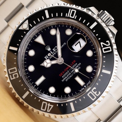 2020 CARD ROLEX SEA-DWELLER 126600 BLACK STEEL 50TH ANNIVERSARY RED 43MM WATCH