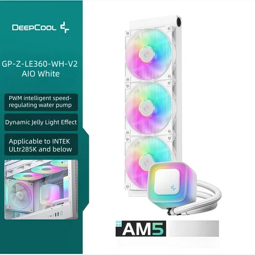 NEW Deepcool GP-Z-LE360-WH-V2 AIO White liquid CPU cooler Free shipping