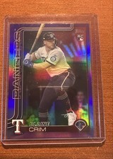 2025 Topps Update Series - Blaine Crim #US205 Purple Rainbow Foil /250 (RC)