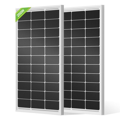 ECOWORTHY 2pcs 100 Watt Solar Panels Monocrystalline Solar Panel for 12V/24V ...