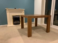 Poliform Extending Dining Table Seats 6 In Mid-Oak 1mx1m Extending To 1m75