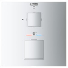 Grohe 24 157 Grohtherm Single Function Thermostatic Valve Trim - Chrome