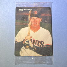 Mother's Cookies 1990 Matt Williams San Francisco Giants #9 Rookie Baseball Card. rookie card picture