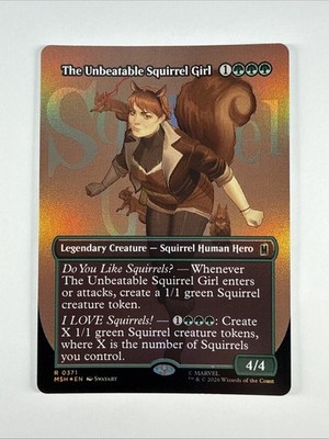 MTG Marvel Super Heroes The Unbeatable Squirrel Girl Borderless 0371 Foil