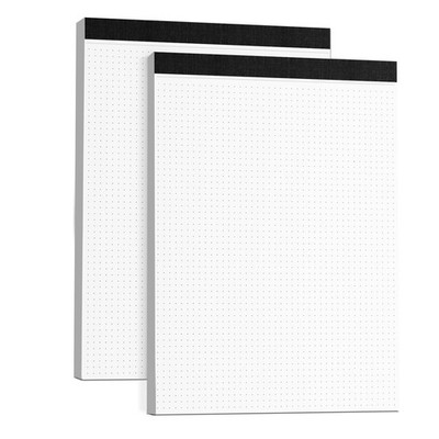 Bloc de notas de escritorio con cuadrícula de puntos 8,5 x 11, 30 hojas por bloc