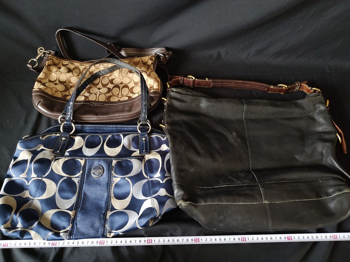 Pre-Owned wholesale Bulk sale lots of used Coach hand bags 3-PCS