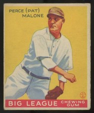 1933 Goudey Perce Pat Malone #55 G/VG
