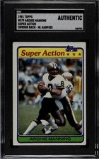 1981 Topps Archie Manning Super Action – SGC AUTHENTIC – WRONG BACK ERROR – RARE