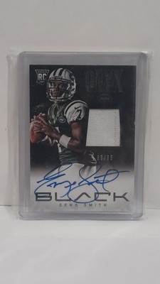 GENO SMITH 2013 Panini Black #11 Onyx Rookie Materials Signatures Prime /99 (RC)