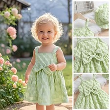 Toddler Baby Kids Girls Floral Flowers Princess TuTu Dress Hat Outfits Clothes