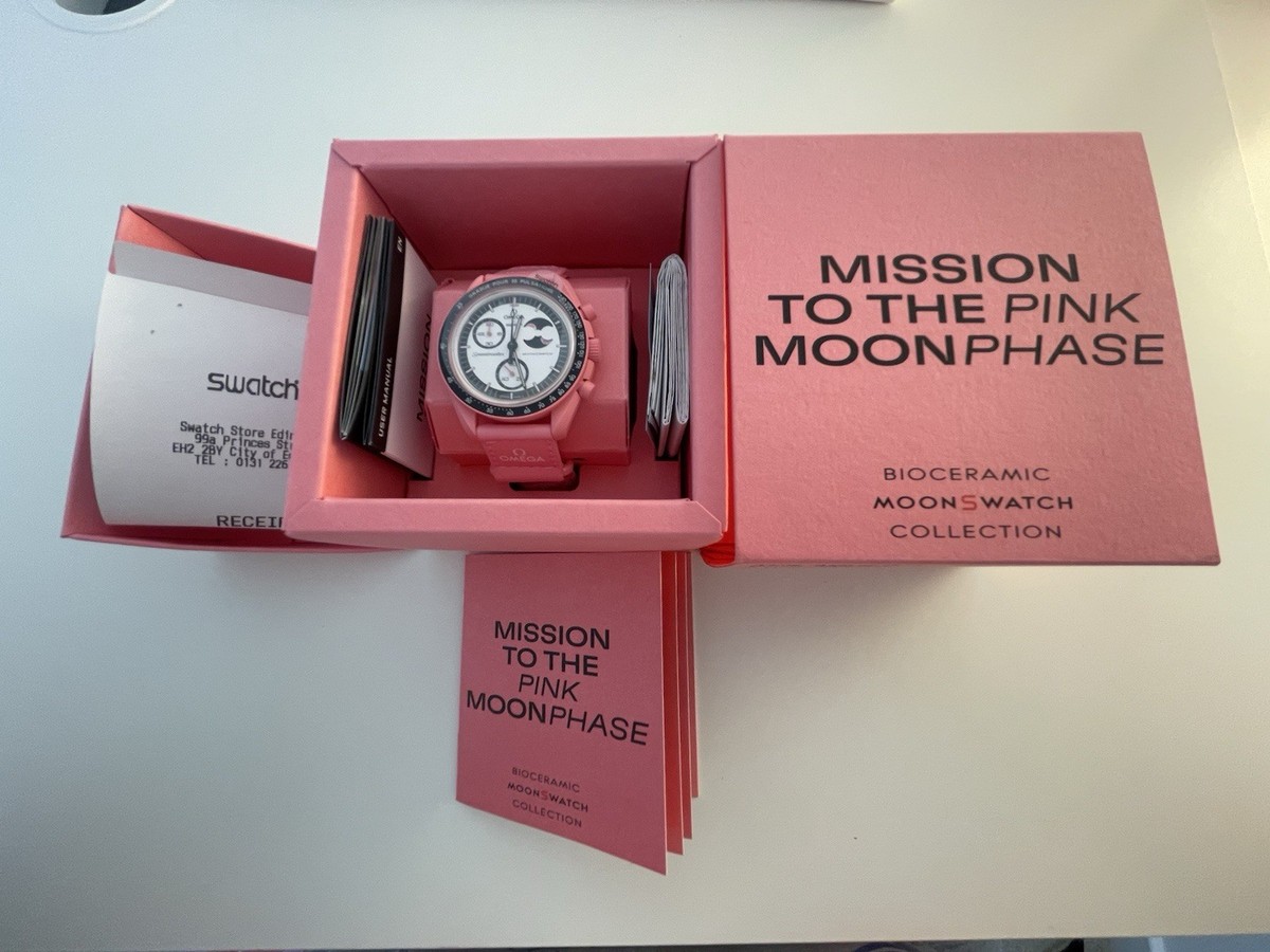 Swatch X Omega Moonswatch |Mission To The Pink Moonphase Swatch X Omega Moonswatch |Mission To The Pink Moonphase