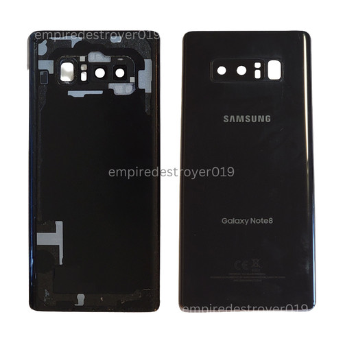 USED Original Samsung Galaxy Note8 SM-N950 Back Glass Cover, Midnight Black