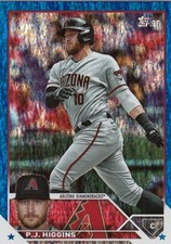 2023 Topps Update P.J. HIGGINS Blue Foil #US82 #/999 Diamondbacks